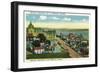 Quebec, Canada - Chateau Frontenac and Terrace Scene-Lantern Press-Framed Art Print