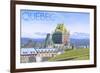 Quebec, Canada - Chateau Frontenac-Lantern Press-Framed Art Print