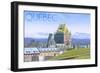 Quebec, Canada - Chateau Frontenac-Lantern Press-Framed Art Print