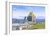 Quebec, Canada - Chateau Frontenac-Lantern Press-Framed Art Print