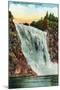 Quebec, Canada - Montmorency Falls Scene-Lantern Press-Mounted Art Print