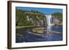 Quebec, Canada - Montmorency Falls-Lantern Press-Framed Art Print