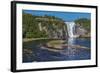 Quebec, Canada - Montmorency Falls-Lantern Press-Framed Art Print