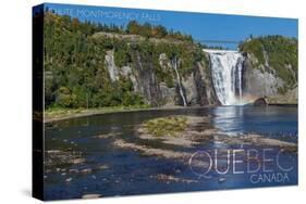 Quebec, Canada - Montmorency Falls-Lantern Press-Stretched Canvas