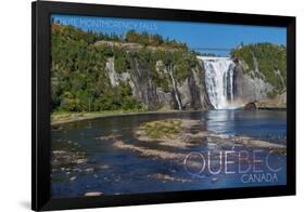 Quebec, Canada - Montmorency Falls-Lantern Press-Framed Art Print