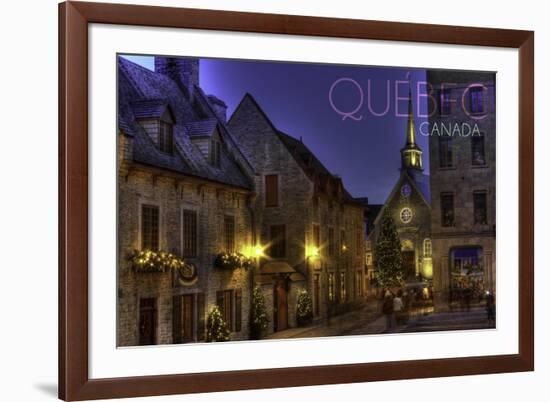 Quebec, Canada - Palace Royale-Lantern Press-Framed Art Print