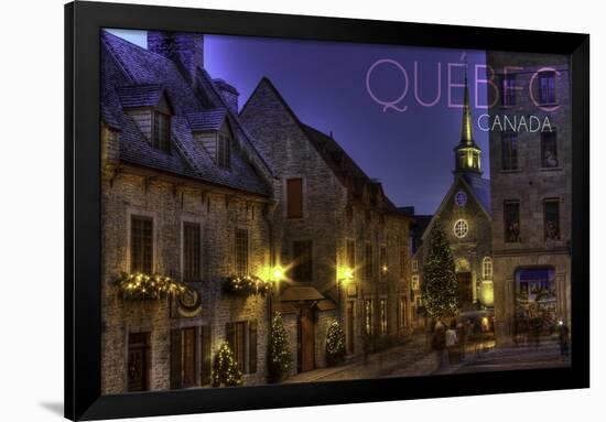 Quebec, Canada - Palace Royale-Lantern Press-Framed Art Print