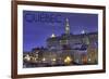 Quebec, Canada - Rue Des Remparts-Lantern Press-Framed Art Print