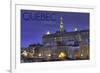 Quebec, Canada - Rue Des Remparts-Lantern Press-Framed Premium Giclee Print