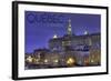 Quebec, Canada - Rue Des Remparts-Lantern Press-Framed Art Print