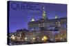 Quebec, Canada - Rue Des Remparts-Lantern Press-Stretched Canvas