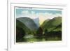 Quebec, Canada - Scenic View of Little Saugenay-Lantern Press-Framed Premium Giclee Print