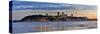 Quebec, Canada - Skyline at Sunset Panoramic-Lantern Press-Stretched Canvas
