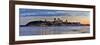 Quebec, Canada - Skyline at Sunset Panoramic-Lantern Press-Framed Art Print