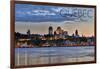 Quebec, Canada - Skyline at Sunset-Lantern Press-Framed Art Print