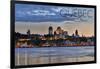 Quebec, Canada - Skyline at Sunset-Lantern Press-Framed Art Print