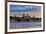 Quebec, Canada - Skyline at Sunset-Lantern Press-Framed Art Print