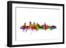 Quebec Canada Skyline-Michael Tompsett-Framed Art Print