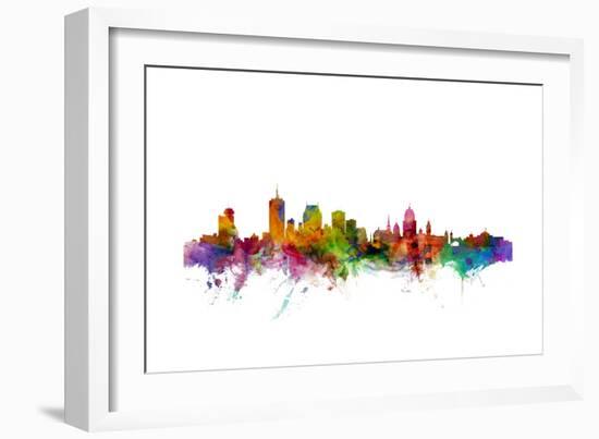 Quebec Canada Skyline-Michael Tompsett-Framed Art Print