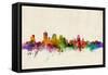 Quebec Canada Skyline-Michael Tompsett-Framed Stretched Canvas