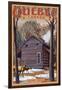 Quebec, Canada - Sugar Shack-Lantern Press-Framed Art Print