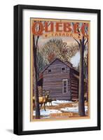 Quebec, Canada - Sugar Shack-Lantern Press-Framed Art Print