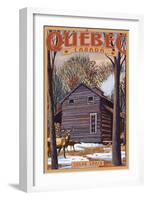 Quebec, Canada - Sugar Shack-Lantern Press-Framed Art Print