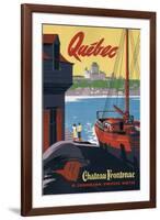 Quebec Chateau Frontenac-Vintage Apple Collection-Framed Giclee Print