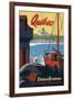 Quebec Chateau Frontenac-Vintage Apple Collection-Framed Giclee Print