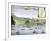 Quebec City and the Saint Lawrence River, c.1722-null-Framed Giclee Print