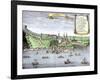 Quebec City and the Saint Lawrence River, c.1722-null-Framed Giclee Print