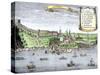 Quebec City and the Saint Lawrence River, c.1722-null-Stretched Canvas