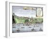 Quebec City and the Saint Lawrence River, c.1722-null-Framed Giclee Print