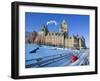 Quebec City in Winter, Traditional Slide Decent-Vlad G-Framed Photographic Print