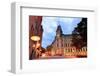 Quebec City Old Street at Dusk-null-Framed Art Print