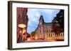 Quebec City Old Street at Dusk-null-Framed Art Print