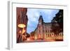 Quebec City Old Street at Dusk-null-Framed Art Print