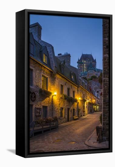 Quebec City, Province of Quebec, Canada, North America-Michael Snell-Framed Stretched Canvas