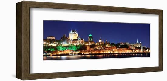 Quebec City Skyline at Dusk-null-Framed Art Print