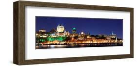 Quebec City Skyline at Dusk-null-Framed Art Print