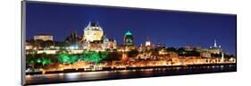 Quebec City Skyline at Dusk-null-Mounted Art Print