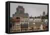 Quebec City with Chateau Frontenac on Skyline, Province of Quebec, Canada, North America-Michael Snell-Framed Stretched Canvas