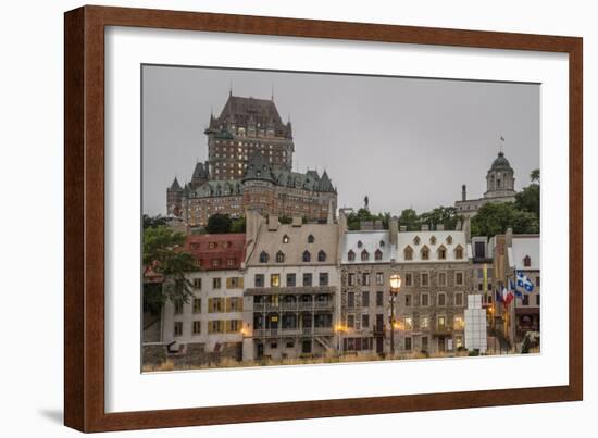 Quebec City with Chateau Frontenac on Skyline, Province of Quebec, Canada, North America-Michael Snell-Framed Photographic Print