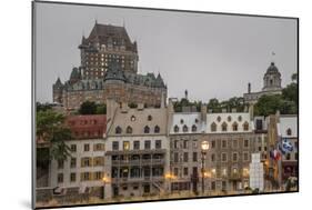 Quebec City with Chateau Frontenac on Skyline, Province of Quebec, Canada, North America-Michael Snell-Mounted Photographic Print