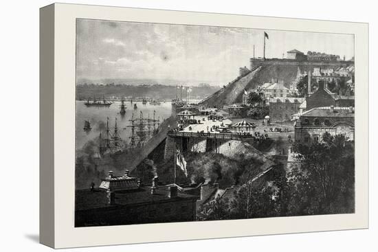 Quebec, Dufferin Terrace, Canada, Nineteenth Century-null-Stretched Canvas