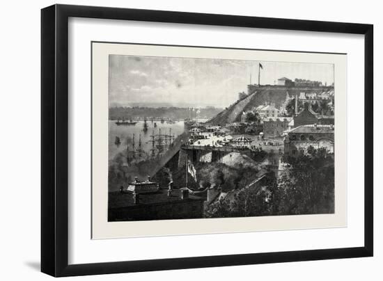 Quebec, Dufferin Terrace, Canada, Nineteenth Century-null-Framed Giclee Print