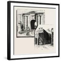 Quebec, Gates of the Citadel, Canada, Nineteenth Century-null-Framed Giclee Print