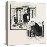 Quebec, Gates of the Citadel, Canada, Nineteenth Century-null-Stretched Canvas