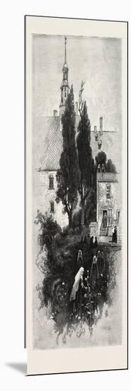 Quebec, in the Gardens of the Ursuline Convent, Canada, Nineteenth Century-null-Mounted Giclee Print