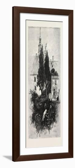 Quebec, in the Gardens of the Ursuline Convent, Canada, Nineteenth Century-null-Framed Giclee Print